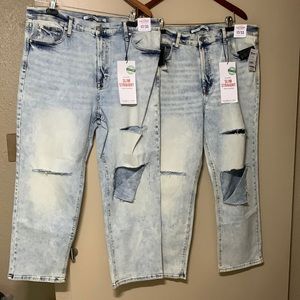 Woman’s NWT Celebrity Pink Hi Rise Slim Straight Jeans. Both size 17/33. 2/$16